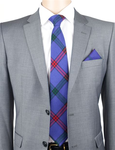 House Of Tartan Tie Necktie Wool Twill Montgomery Tartan