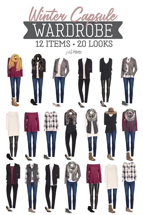Winter Capsule Wardrobe 12 Items For 20 Different Looks Capsule