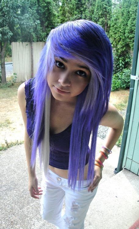 1000 images about purple emo scene hair on pinterest purple bleach blonde and girl with