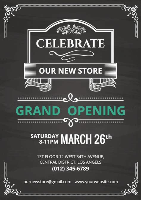 Free Grand Opening Poster Templates Make Grand Opening Posters