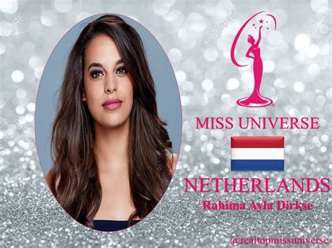 rahima ayla dirkse miss universe 2018 contestant banner netherlands pageantry beauty pageant