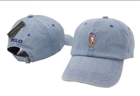 New Polo Ralph Lauren Mens Chambray Baseball Cap Sport Hat Blue