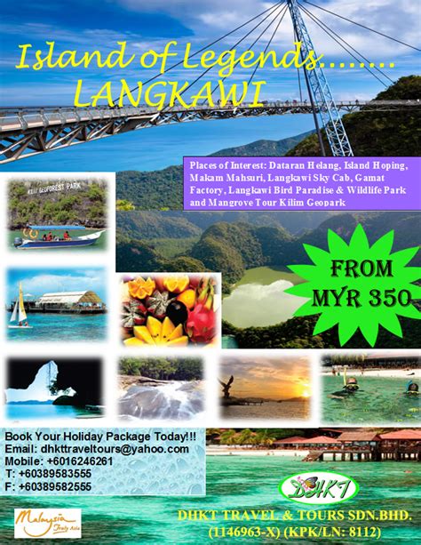 Kami dari danah dispar agency ada menyediakan pelbagai pakej menarik serta perkhidmatan sepanjang percutian anda di pulau langkawi. Pakej Percutian Murah Langkawi