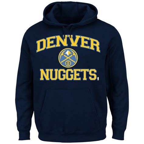 Denver Nuggets Heart And Soul Pullover Hoodie Navy Blue Nba Store