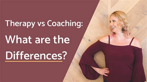 Therapist Turned Coach Differences Between Therapy And Coaching Youtube