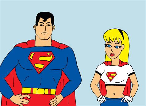 Superman And Supergirl By Cartoonist91 On Deviantart