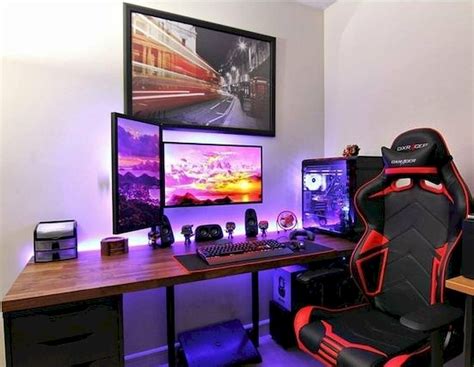 It's a tiny detail, but a minuscule amount. 50 Stunning Computer Gaming Room Decor Ideas and Design ...