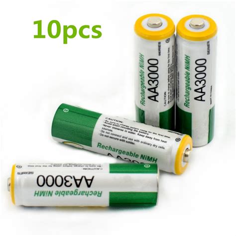 10pcslot 12v Aa Rechargeable Battery High Power High Density 3000mah