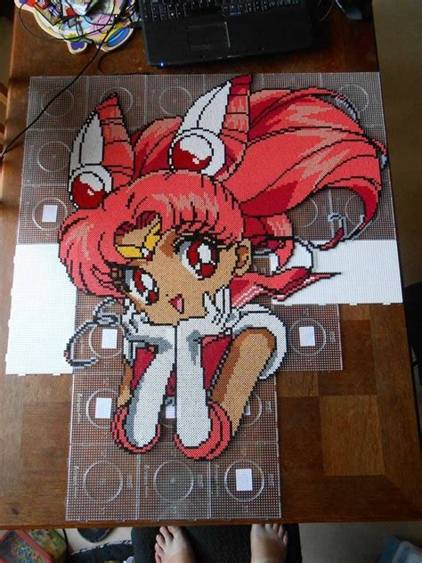 The founder of diabolism q. Chibi Sailor Moon hama perler bead art by steliane - hama ...