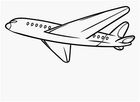 A Airplane Coloring Page