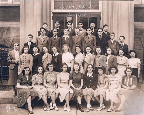 Graduation Class 1940 Lincoln Schoolnewark Education
