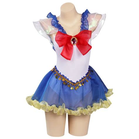 Sailor Moon Tsukino Usagi Swimsuit Cosplay Costume Jumpsuit Swimwear