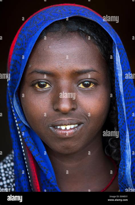 Afar Tribe Woman Assaita Afar Regional State Ethiopia Stock Photo