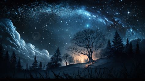 Starry Night Gorgeous Background Starry Sky Night Galaxy Background