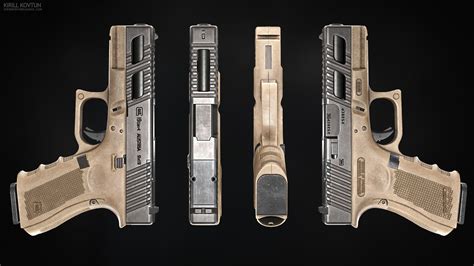 3d Model Glock 19 Gen 4 Vr Ar Low Poly Cgtrader