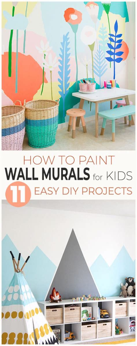 Diy Wall Mural Ideas For Kids 10 Easy Projects • The Budget Decorator
