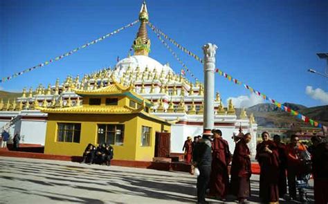 Ashoka Stupa Restored In Qinghai Province Tibet