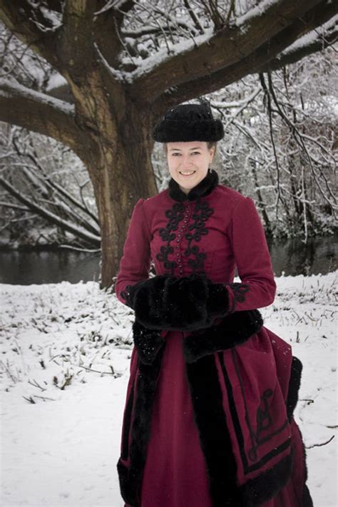 1880s Winter Bustle Pictures Victorian Fancy Dress Edwardian