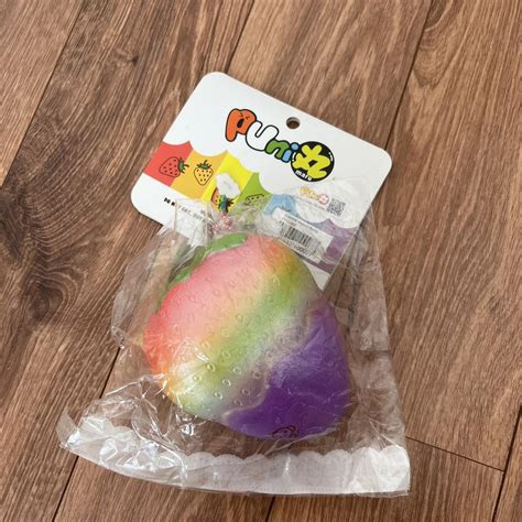 Punimaru Jumbo Rainbow Strawberry Squishy With Depop