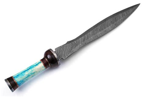 Damascus Steel Handmade Roman Gladius Sword With Dye Bone Etsy