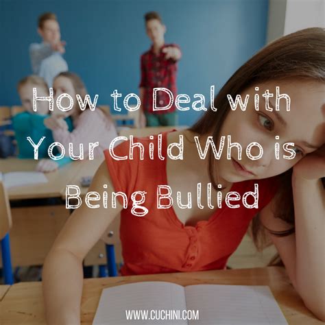 How To Deal With Your Child Who Is Being Bullied Cuchini Blog