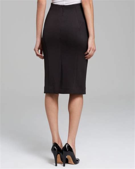 Milly Pencil Skirt High Waist In Black Lyst