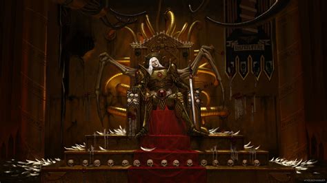 Artstation Warhammer Alternate Heresy Sanguinius On The Golden Throne