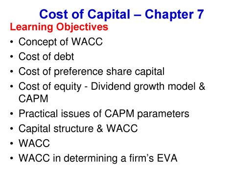 Investors can use this economic principle to determine the. Cost of Capital WACC by Mobeen Bhamjee - Issuu
