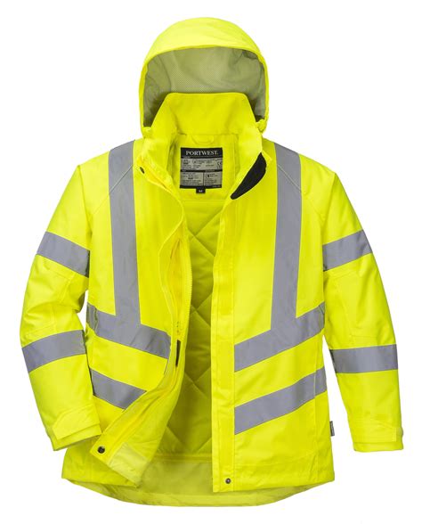 Jw Workzone Supplies Llc Portwest Ladies Hi Vis Winter Jacket Yellow
