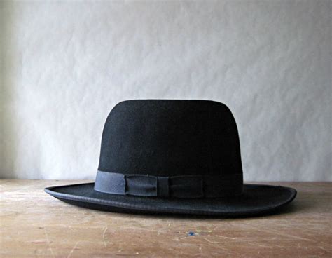 Amish Mennonite Black Hat Fedora Open Road Hat Men Women Etsy
