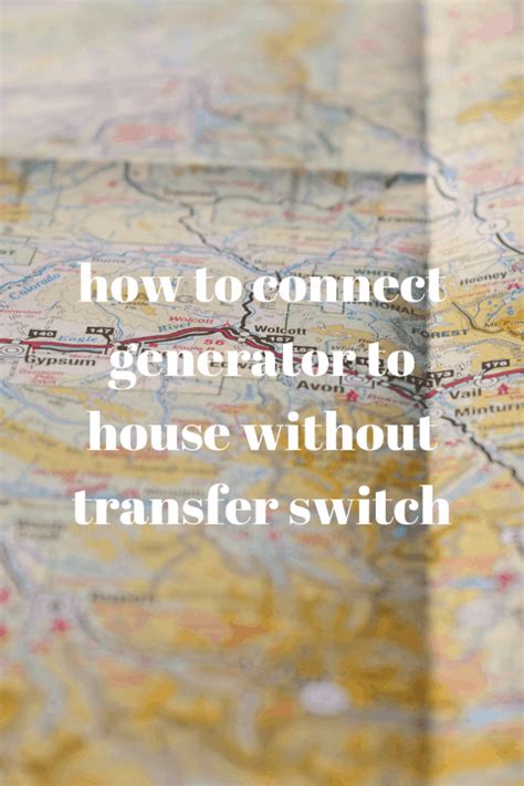 How do you connect a portable generator to a house transfer switch? How to connect a generator to house without transfer ...