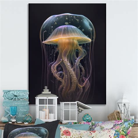 Rosecliff Heights Jellyfish Ii Print On Canvas Wayfair