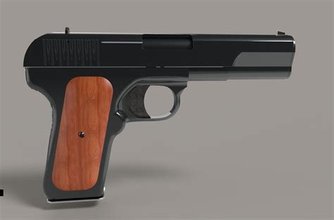 Tokarev Gun Pistol Tt 3d Model Cgtrader