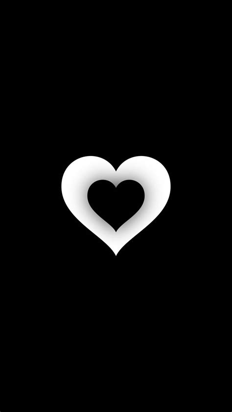 Free Download Download White And Black Heart Aesthetic Wallpaper