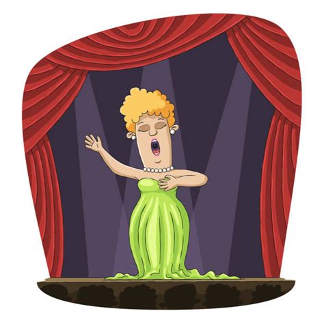 Opera Singers Female Illustrations Royalty Free Vector Graphics And Clip