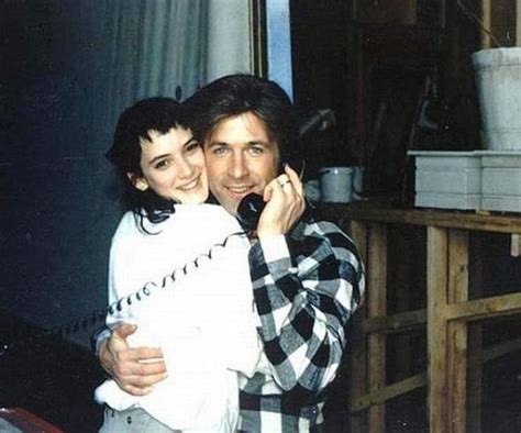 Winona Ryder And Alec Baldwin On The Set Of The Film Beetlejuice 1988