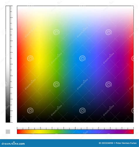 Color Field Saturation Brightness Spectrum Rainbow Colors Graph Square