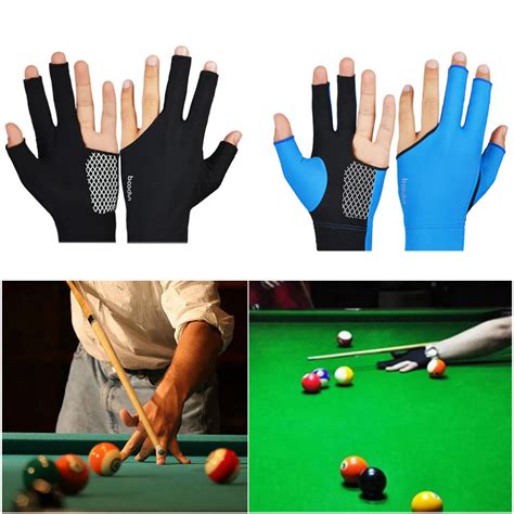 Pc Fingers Snooker Billiard Glove Men Women Billiard Cue Glove Pool