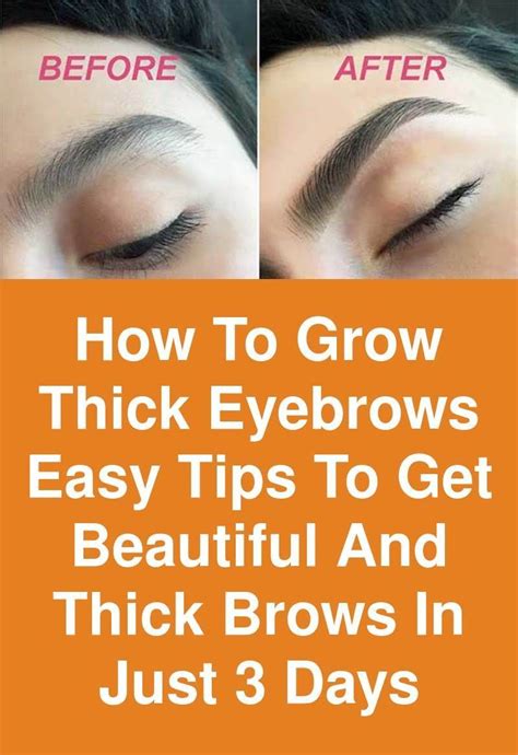 How To Grow Thick Eyebrows Easy Tips To Get Beautiful And Thick Brows