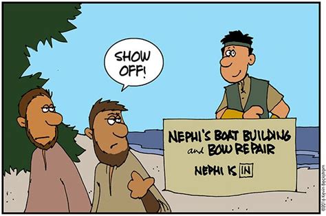 Cartoon Nephi Boatbuilder Meridian Magazine Nephi Cartoon