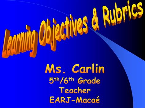 Learning Objectives Pptppt Powerpoint Presentation Ppt