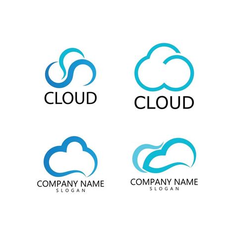 Cloud Logo Vector 2806973 Vector Art At Vecteezy