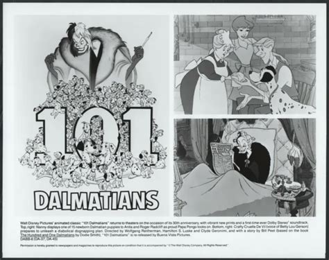 101 Dalmatians 99 Cartoon Animation Pongo Cruella Deville Dogs Nanny