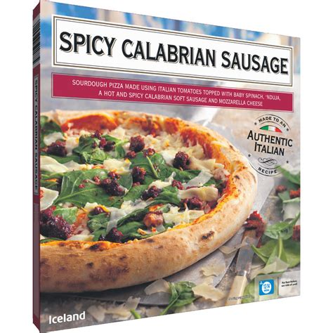 Iceland Spicy Calabrian Sausage Pizza 335g Thin And Crispy