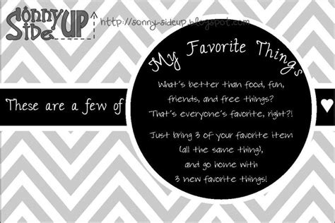 Favorite Things Party Party Invitations Printable Party Invitations
