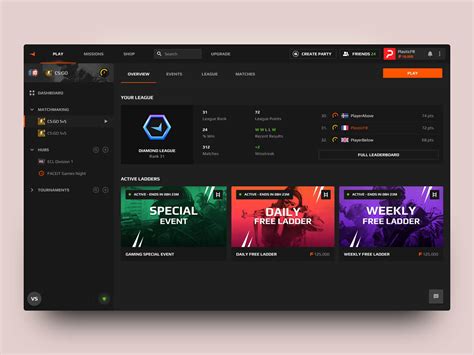 Faceit New Ui 🎉 By Guillaume Parra On Dribbble
