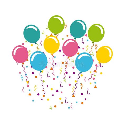 Birthday Celebration Balloons Stock Illustrations 95596 Birthday