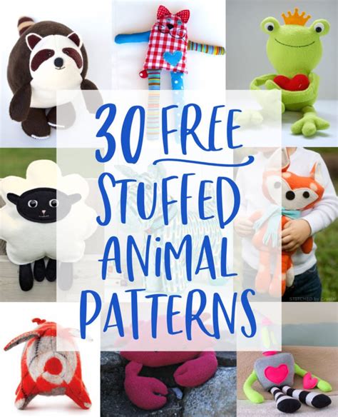 41 Handmade Stuffed Animal Sewing Patterns Mirajmikolaj