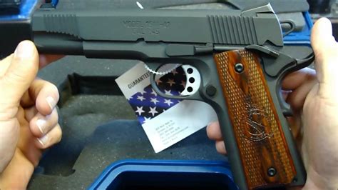 Springfield Armory 1911 A1 Loaded Parkerized Unboxing Shooting Video