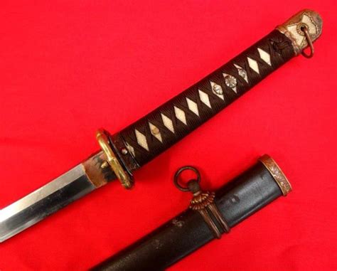 Sold Ww2 Japanese Officers Samuraikatana Sword Jb Military Antiques